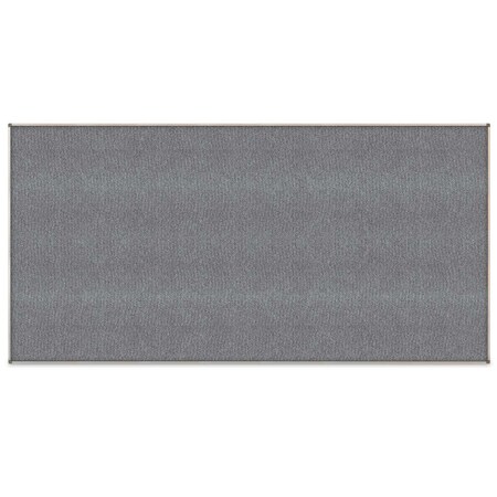 United Visual Products Corkboard, Fabric, Black, 1 Door, 24 x 36" UV301-BLACK-PUMICE